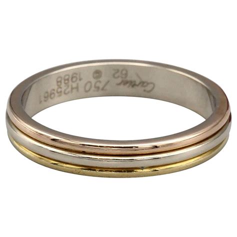 cartier three gold ring|cartier trinity ring men's.